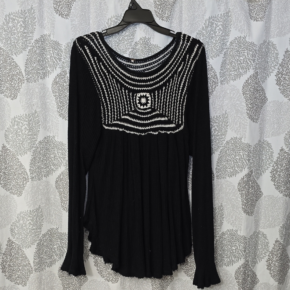 Black and White Women's Top